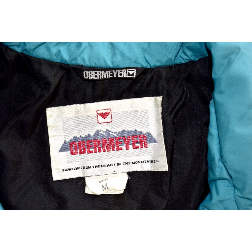 A5 Auth OBERMEYER VTG Nylon Folding Hood New Caribou Ski Pullover Jacket Size M - Picture 5 of 7